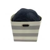 Cloth Storage Bin w/ Linens - 13 x 13 x 13