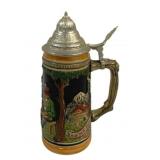 German Beer Stein - 6.5" Tall
