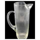 Glass Pitcher - 9" Tall