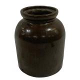 Stoneware Crock - As Is/Chipped - 8.75 x 7