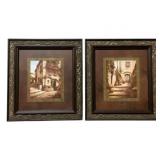 2 Framed Prints - 19 x 21