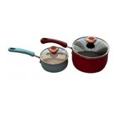 2 Lidded Farberware Saucepans