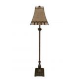 Floor Lamp w/ glass shade - 56" tall