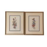 2 Framed Needlepoints - 16 x 12