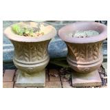 2 Concrete Planters - 16 x 20