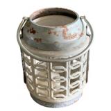 Metal & Ceramic Lantern 11 x 8