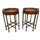 Pair Alden Home Tray top Accent Tables