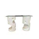Wildwood Carver Double Pedestal Table