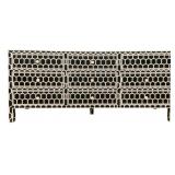 Chelsea House Inlaid 9 Drawer Console