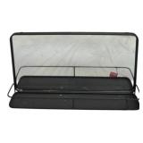 Black Metal Wall Mirror w/ Shelf