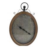 Three Hands Wall Clock 27.5 x 16.5