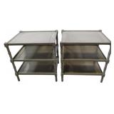 Pair Alden Home 3 Tier End Tables