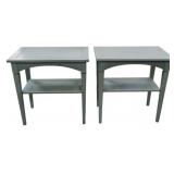 Pair Alden Home Spa Blue Elliott End Tables