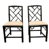 Pair Chelsea House Bamboo Chairs