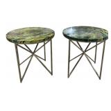 Pair Alden Parkes Graffiti End Tables