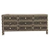 Chelsea House Inlaid 9 Drawer Console