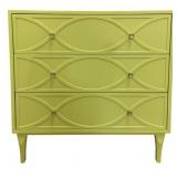 Wildwood Wave Bedside Chest in Green