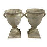 Pair Decorative Urns 11 x 8