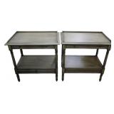 Pair Alden Home Gallery Top End Tables