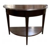 Alden Parkes Demi-Lune Table in Walnut