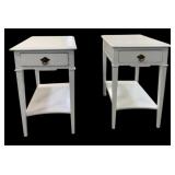 Pair Alden Parkes Barclay 1 Drawer End Tables