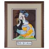 Seated Woman resting on Elbow by Pablo Picasso