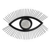 Three Hands Black Eyeball Wall Mirror