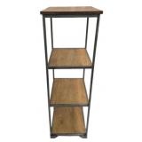 Three Hands 4 Tier Wood & Metal Shelf