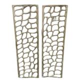 2 Metal Wall Art 31 x 9