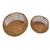2 Decorative Baskets by Three Hands