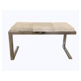 Wildwood Steel Horse Bench, Hide & Chrome