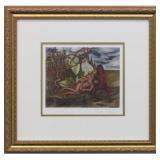 Two Nudes in the Forrest print by Frida Kahlo