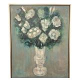 Large Flower Vase Framed Canvas 52 x 42