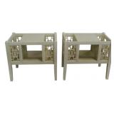 Pair Powell Furniture Layla Accent Tables