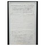 Framed Textured Cloth 42 x 26