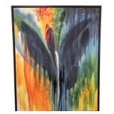 Abstract Butterfly on Canvas Framed 40 x 50
