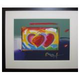 Two Hearts Giclee by Peter Max