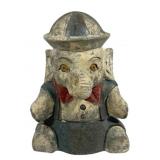 Plaster Elephant Statue 12 x 8.5 x 5
