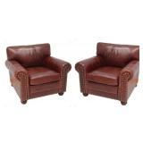 Pair LEA Unlimited Leather Hardwick Chairs