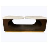 Wildwood Swivel Marble Top Coffee Table