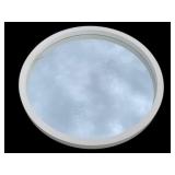 Round White Mirror 32"