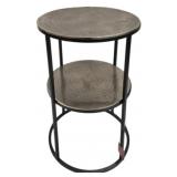 Metal Black & Silver Finish Stand