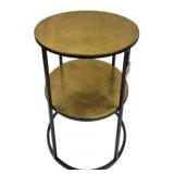 Metal Black & Brass Finish Stand