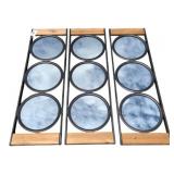 3 Mirrored Wall Decor 37 x 12