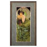 Emerald Giclee by Alphonse Mucha