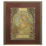 Zodiac Giclee by Alphonse Mucha