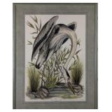 Heron Serigraph by Jerome Troillet