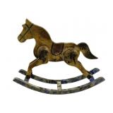 Wood Rocking Horse Decor 18 x 15 x 4