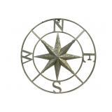 Metal Compass Star - 24" Round