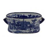 Blue/White Tub - 14.5 x 9.5 x 6
